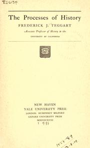 Cover of: The processes of history