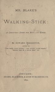 Cover of: Mr. Blake's walking stick: a Christmas story for boys and girls