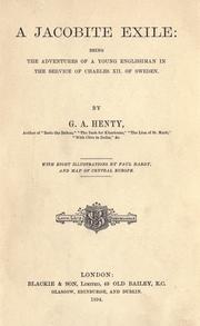 Cover of: A Jacobite exile by G. A. Henty