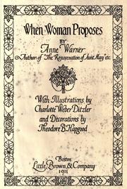 Cover of: When woman proposes