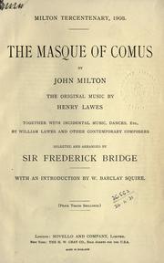 Cover of: The masque of Comus. by John Milton