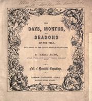 Cover of: The days, months, and seasons of the year: explained to the little people of England