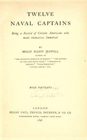 Cover of: Twelve naval captains by Molly Elliot Seawell, Molly Elliot Seawell