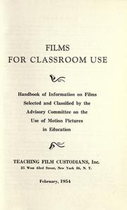 Cover of: Films for classroom use.