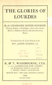 Cover of: The glories of Lourdes