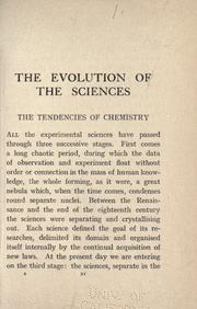 Cover of: The evolution of the sciences