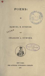 Cover of: Poems by Samuel Barstow Sumner