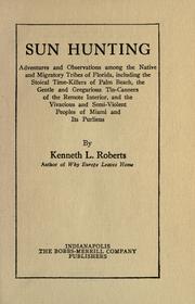 Sun hunting by Roberts, Kenneth Lewis