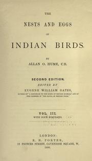 Cover of: The nests and eggs of Indian birds by Allan Octavian Hume
