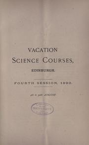 Cover of: A summer school of science. by Sir Patrick Geddes
