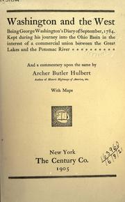 Cover of: Washington and the West by George Washington