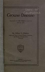 Cover of: Grouse disease ...