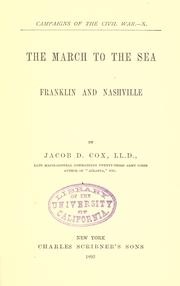 Cover of: The march to the sea: Franklin and Nashville