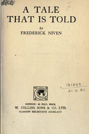 Cover of: A tale that is told. by Frederick Niven