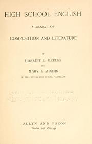 Cover of: High school English by Harriet L. Keeler, Harriet L. Keeler