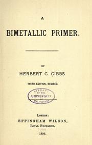 Cover of: A bimetallic primer