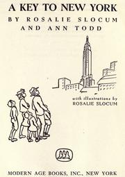 A key to New York by Rosalie Slocum