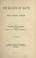Cover of: The masque of death