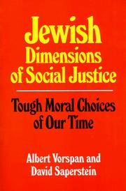 Cover of: Jewish dimensions of social justice by Albert Vorspan