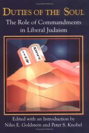 Cover of: Duties of the soul: the role of commandments in Liberal Judaism