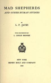 Cover of: Mad shepherds by Jacks, L. P.