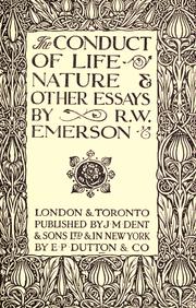 Cover of: The conduct of life: Nature, & other essays