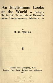 Cover of: An Englishman looks at the world. by H. G. Wells, Only Books, H. G. Wells