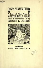 Cover of: Down-adown-derry by Walter De la Mare