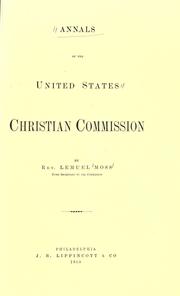 Cover of: Annals of the United States Christian commission by Lemuel Moss