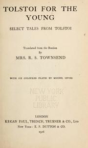 Cover of: Tolstoi for the young