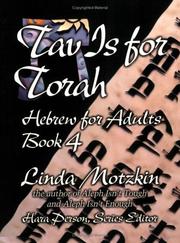 Cover of: Tav Is for Torah (Introduction to Hebrew for Adults (Paperback)) (Introduction to Hebrew for Adults)