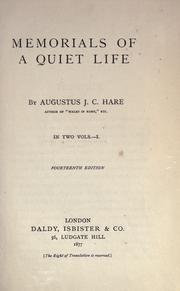 Cover of: Collected works. by Augustus J. C. Hare