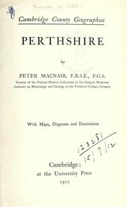 Cover of: Perthshire. by Peter Macnair