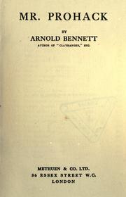 Cover of: Mr. Prohack by Arnold Bennett