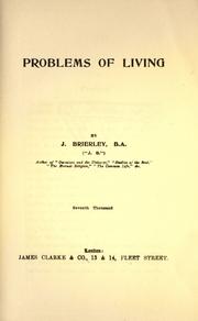 Cover of: Problems of living