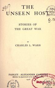 Cover of: The unseen host: stories of the Great War