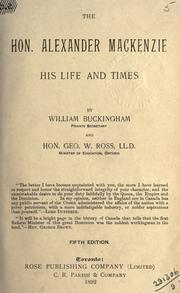 The Hon. Alexander MacKenzie by William Buckingham, W. Buckingham