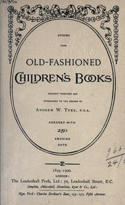 Cover of: Stories from old-fashioned children's books by Andrew White Tuer