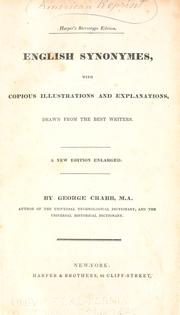 Cover of: English synonymes by George Crabb
