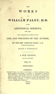 Cover of: Works. by William Paley