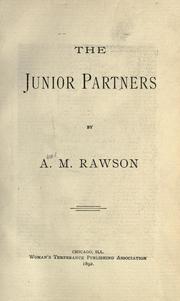 The junior partners by Abel M. Rawson