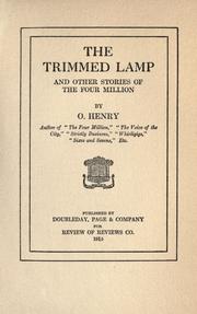 Cover of: The trimmed lamp and other stories of the four million by O. Henry