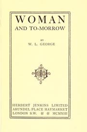 Cover of: Woman and to-morrow