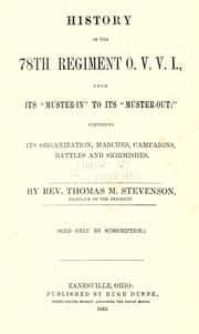 History of the 78th regiment O.V.V.I by Thomas M. Stevenson