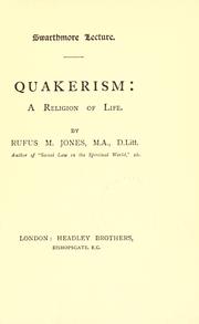 Cover of: Quakerism