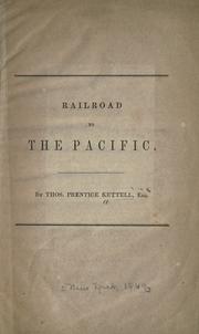 Cover of: Railroad to the Pacific.