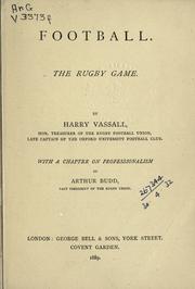 Cover of: Football, the Rugby game