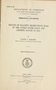 Cover of: Terrestrial magnetism by U.S. Coast and Geodetic Survey., U.S. Coast and Geodetic Survey.