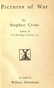 Cover of: Pictures of war. by Stephen Crane
