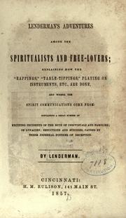 Lenderman's Adventures among the spiritualists and free-lovers